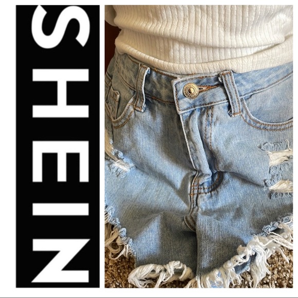 SHEIN Denim - 🚫SOLD🚫 Distressed Mini Shorts